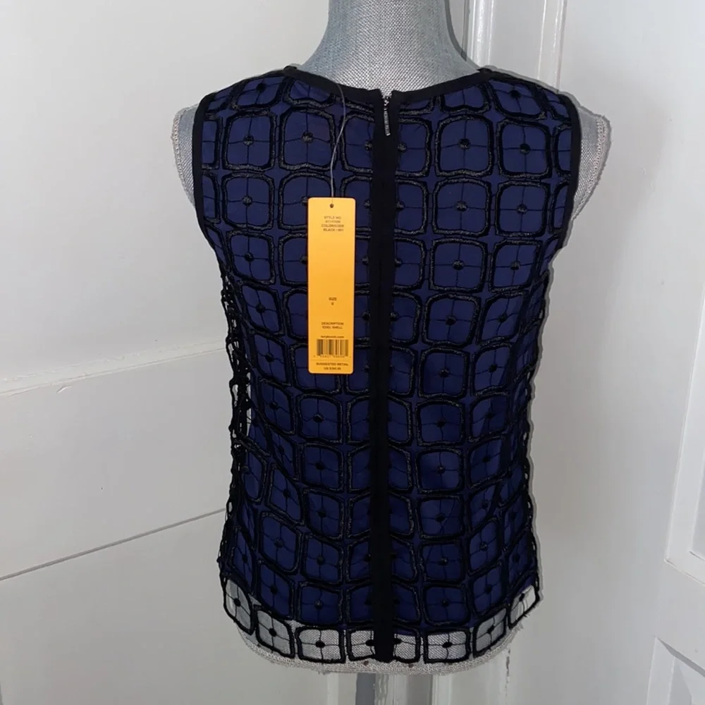 New Tory Burch EDEL SHELL Black & Blue size 0